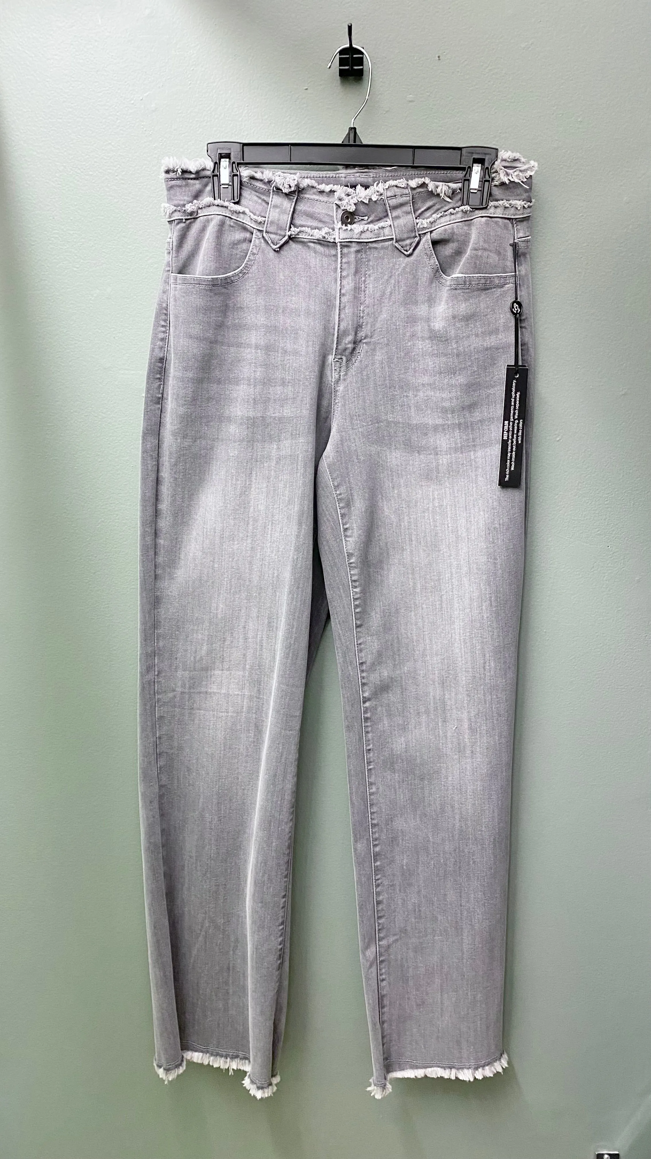* Charlie B Wide Leg Jean (Green or Grey)