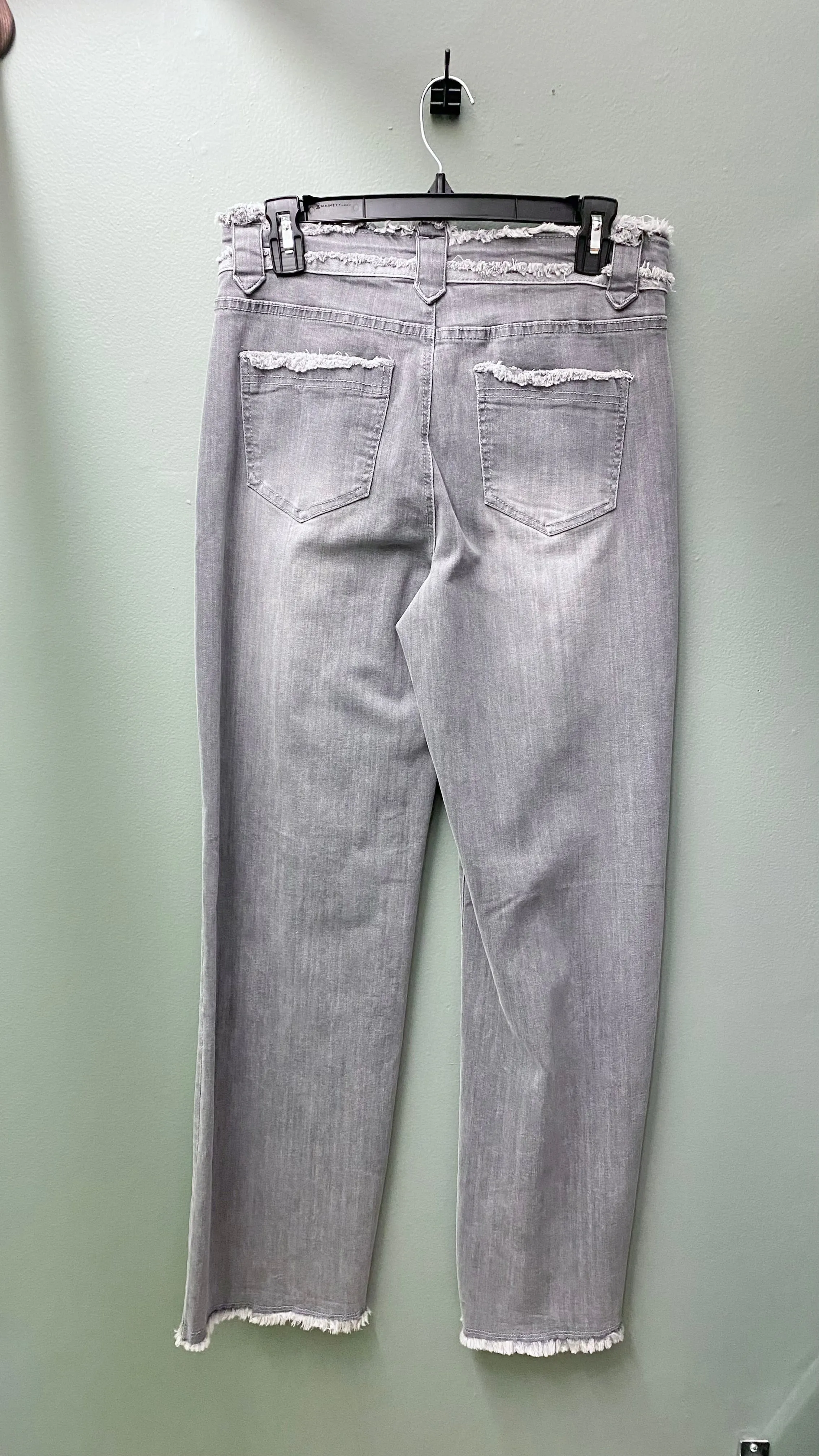 * Charlie B Wide Leg Jean (Green or Grey)