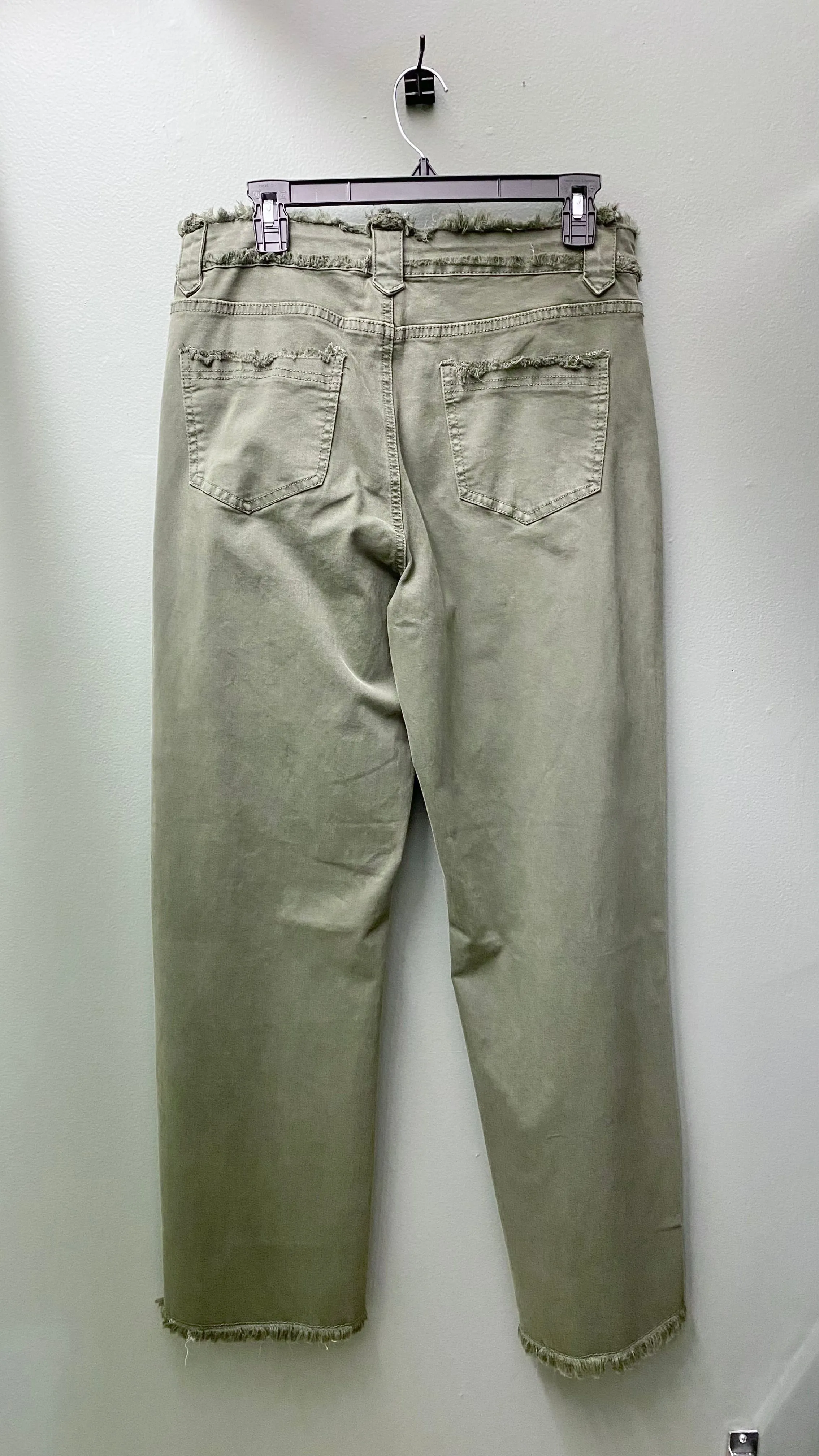 * Charlie B Wide Leg Jean (Green or Grey)