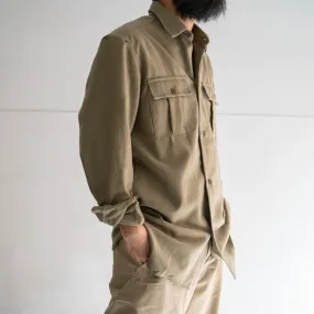 1960-70s Italian military wool gas protective shirt 'dead stock'-without epaulette-