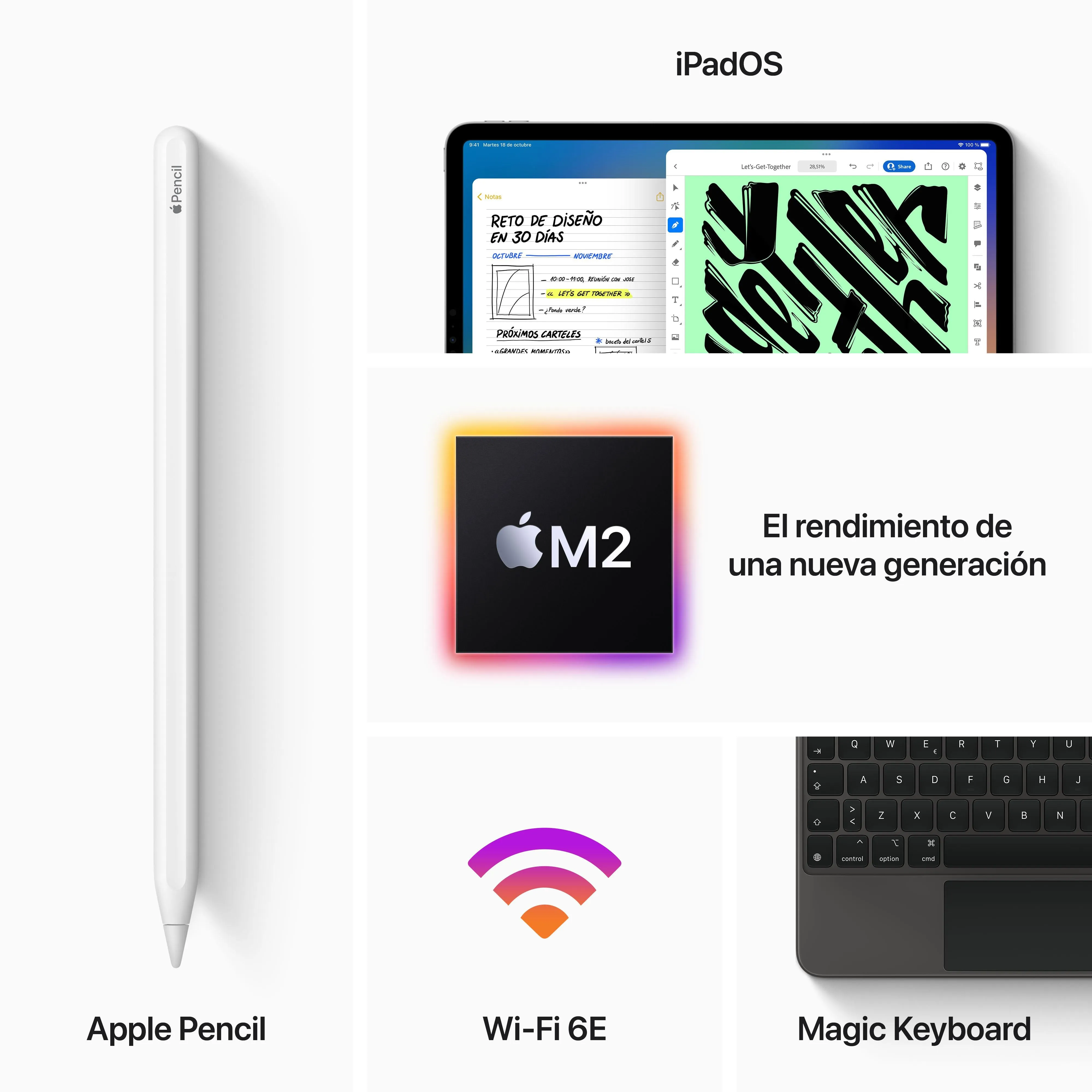 2022 iPad Pro de 11 pulgadas Wi-Fi 2 TB - Plata (4.ª generación)