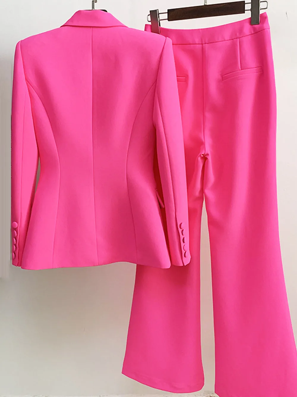 212 Blazer & Pants Set in Fuchsia