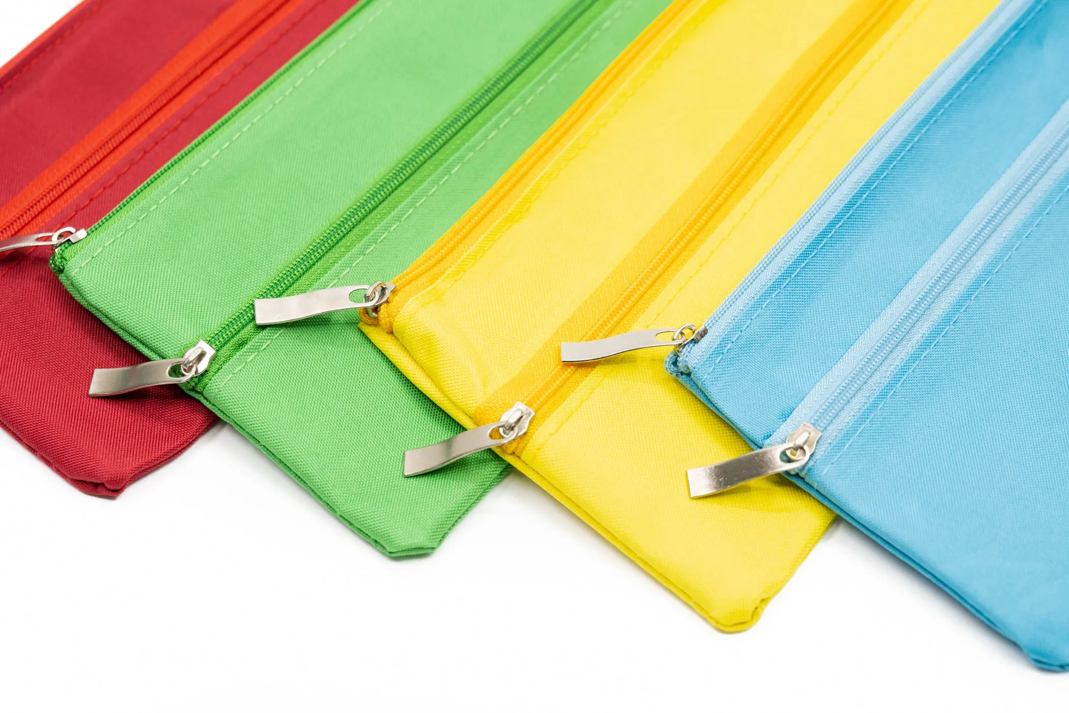 300D A6 Double Zipper Pencil Case