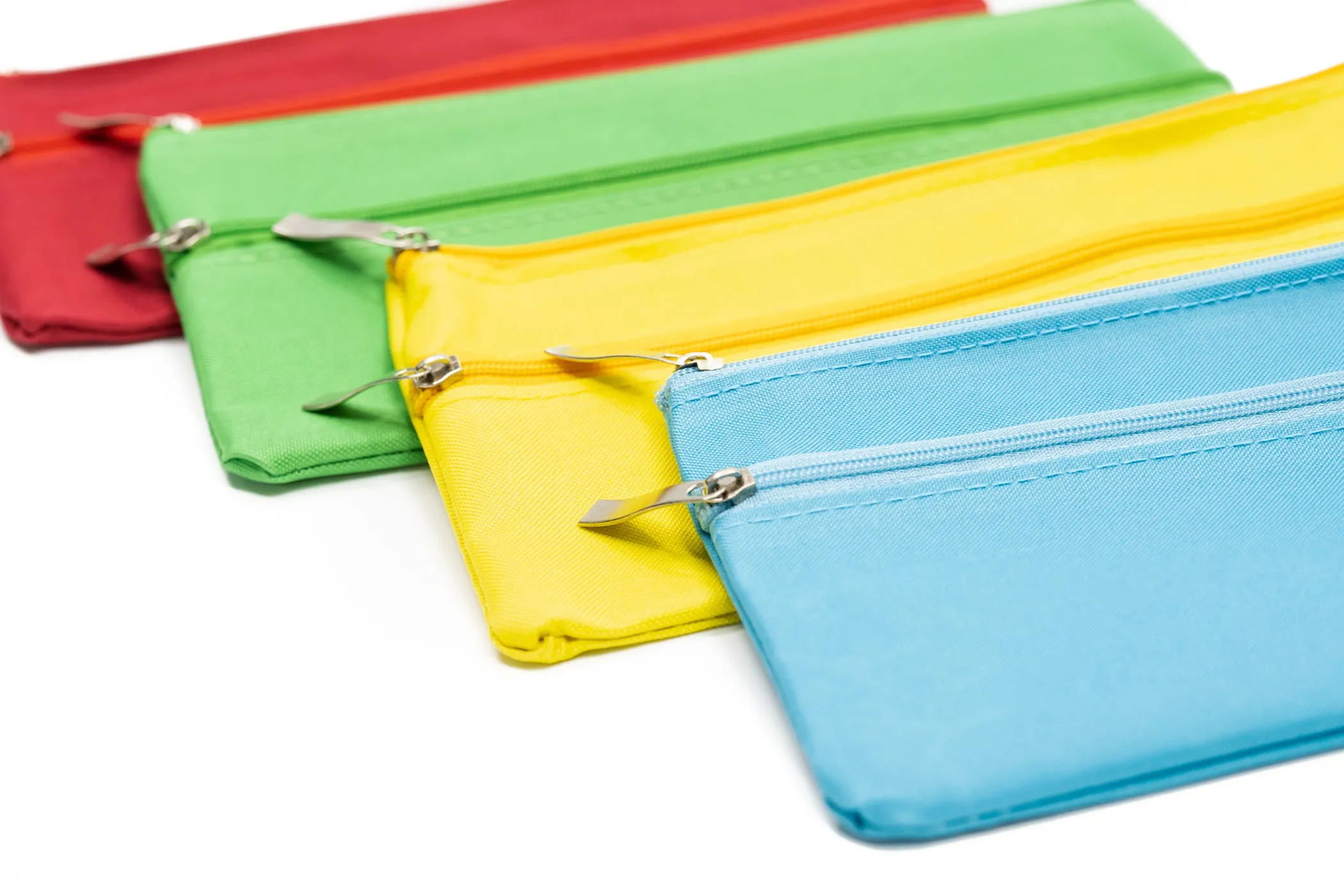 300D A6 Double Zipper Pencil Case