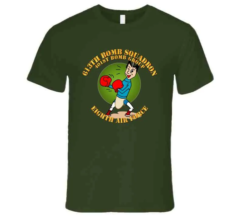 613th Bomb Squadron, 401st Bomb Group, 8th Air Force with text T Shirt,Premium and Hoodie