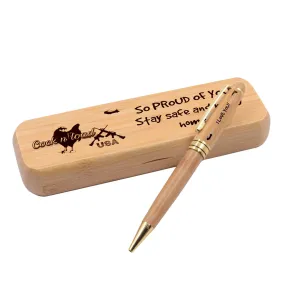 #70 cocknload military Alderwood Pen Set