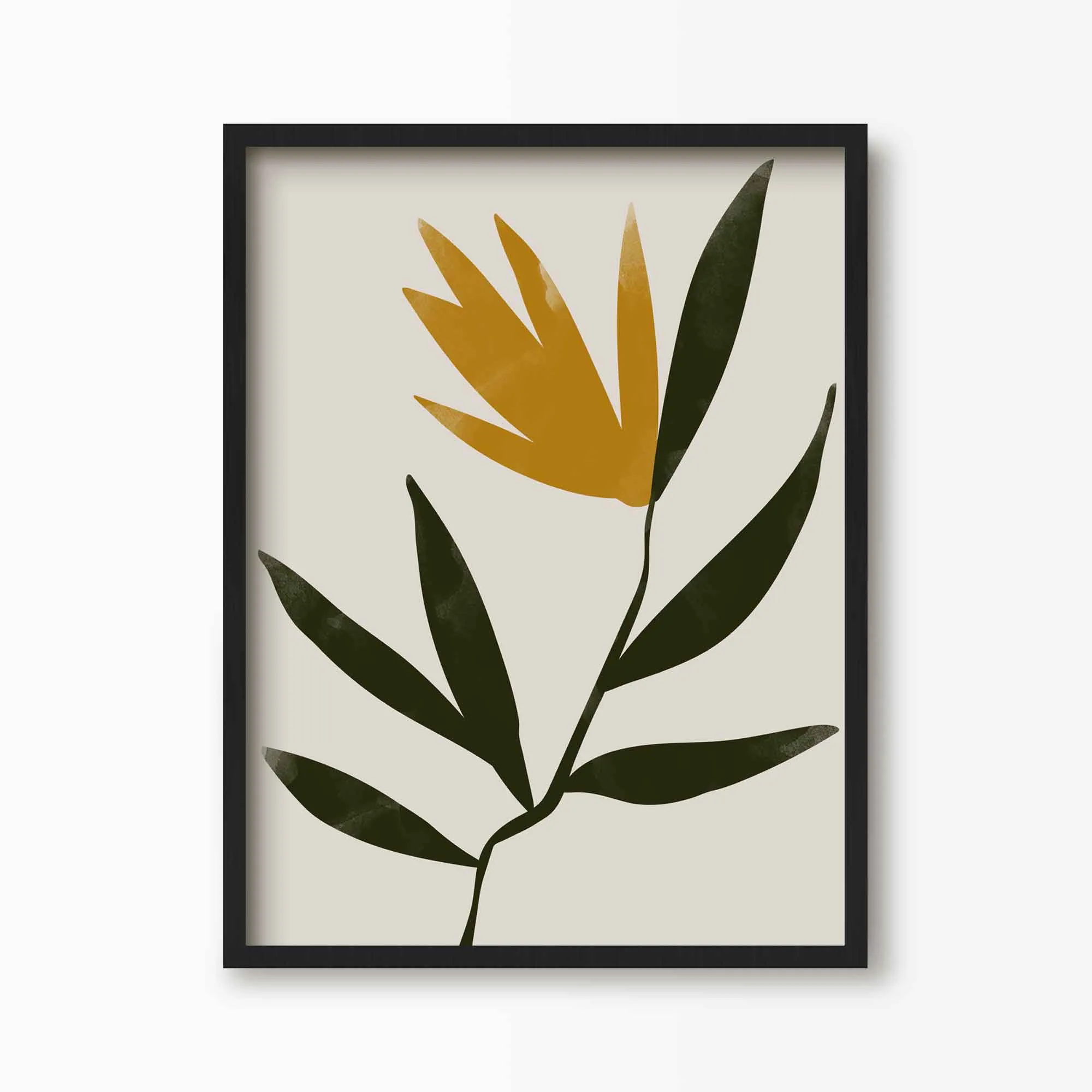 Abstract Single Flower Print