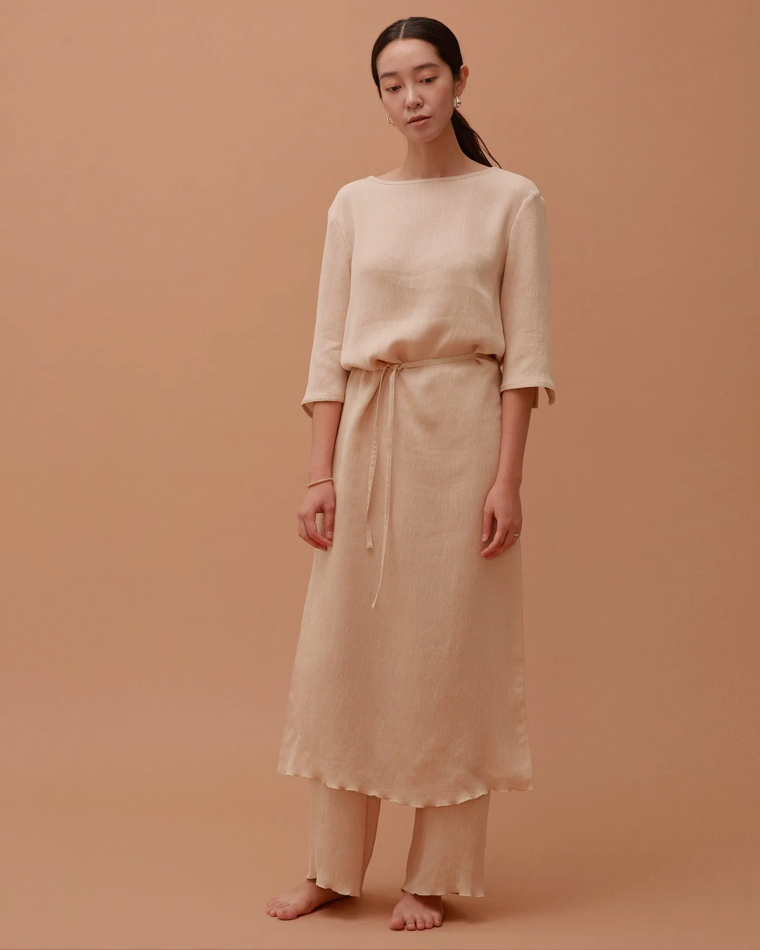 Accordion Dress & Pants Set