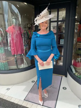 Anoola D397 Teal Dress