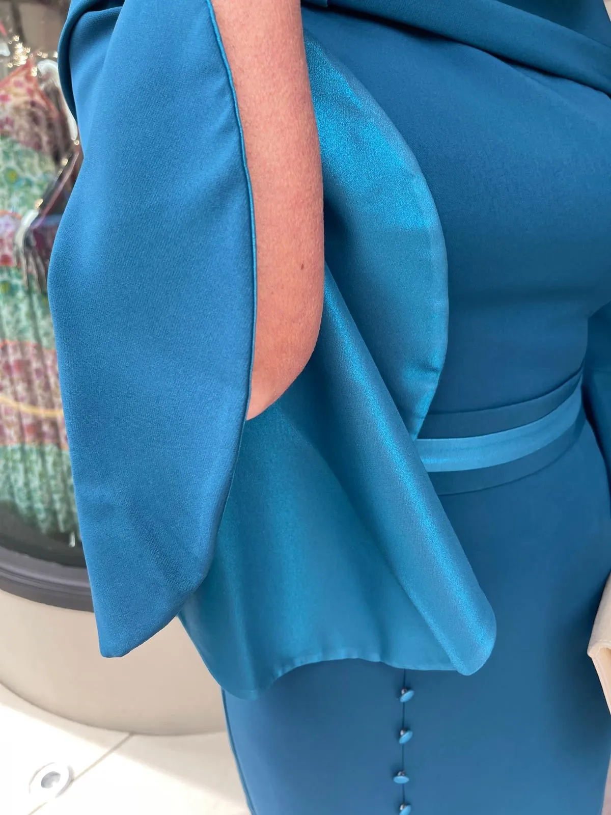 Anoola D397 Teal Dress