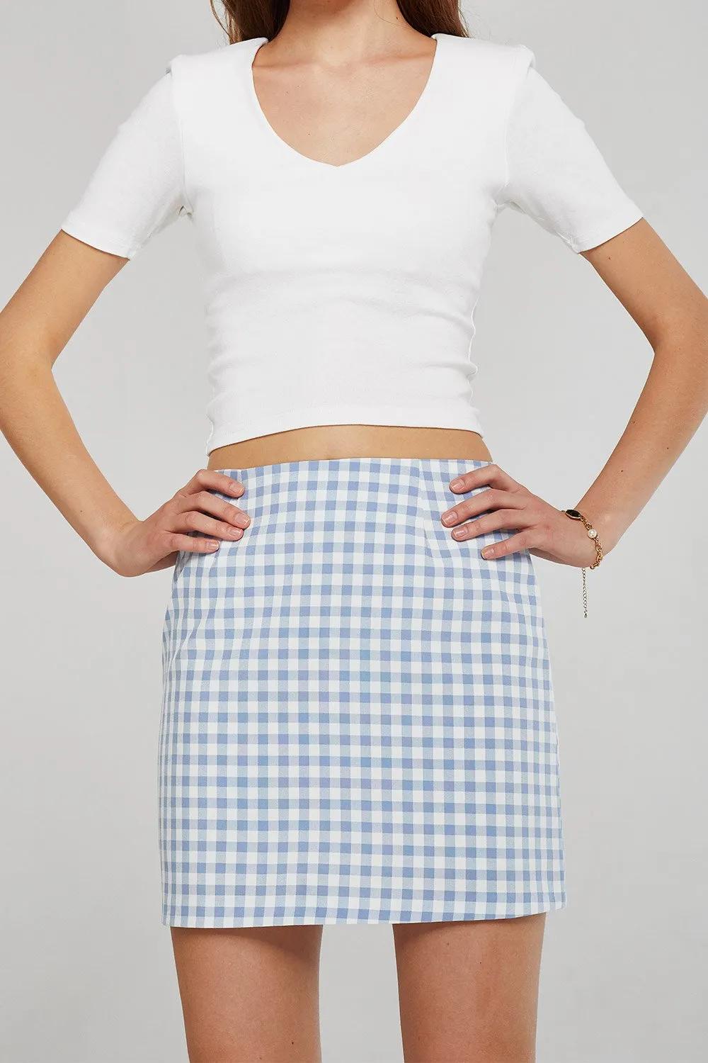 Aria Gingham Mini Skirt