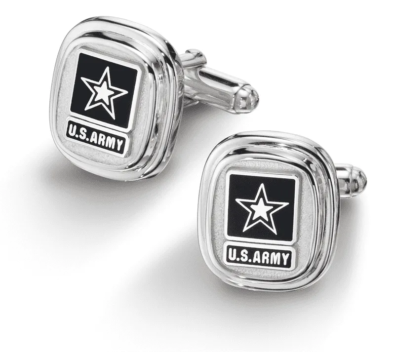 Army Classic Sterling Cuff Links Sterling Silver