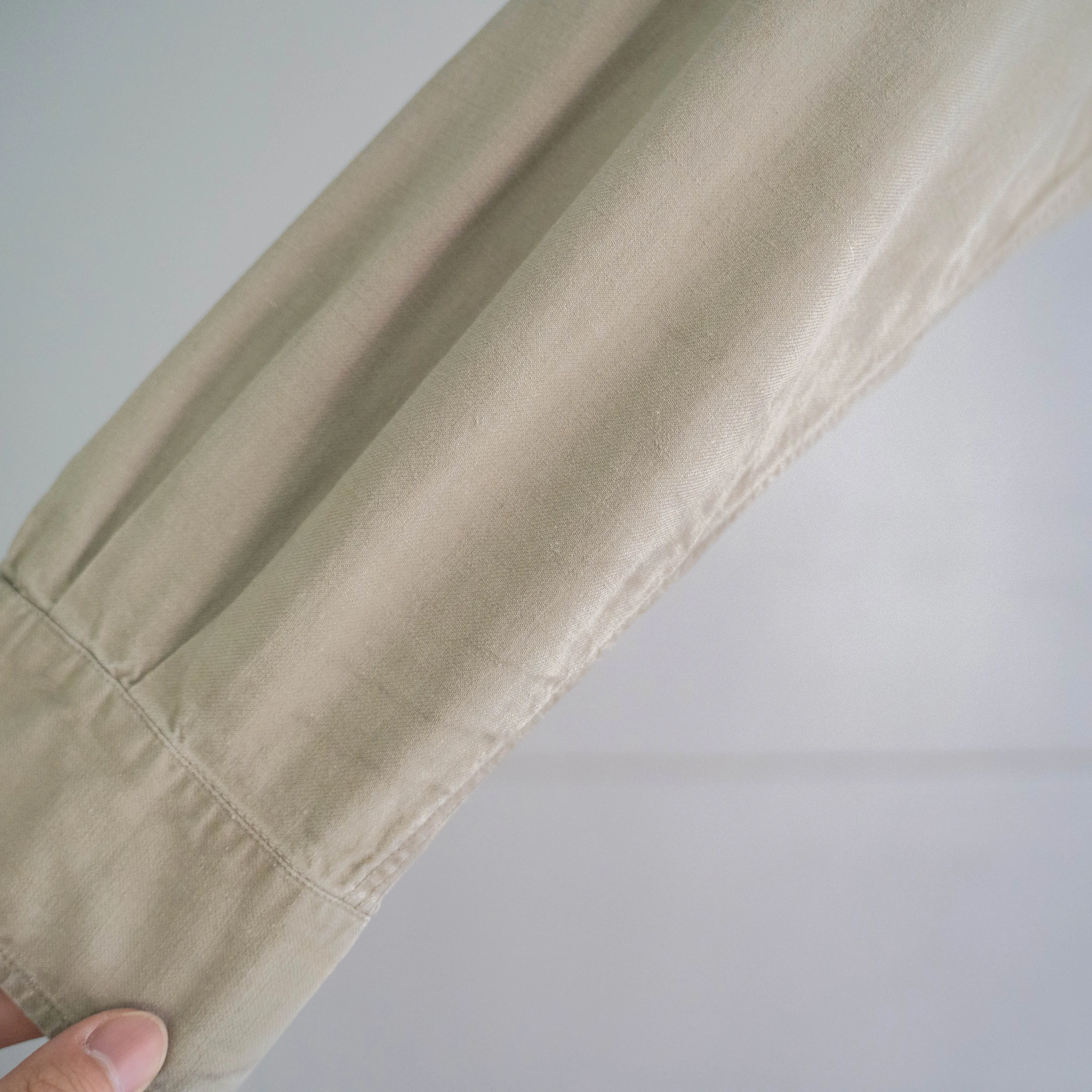 around 1950s French military M47 field shirt 'strange color'