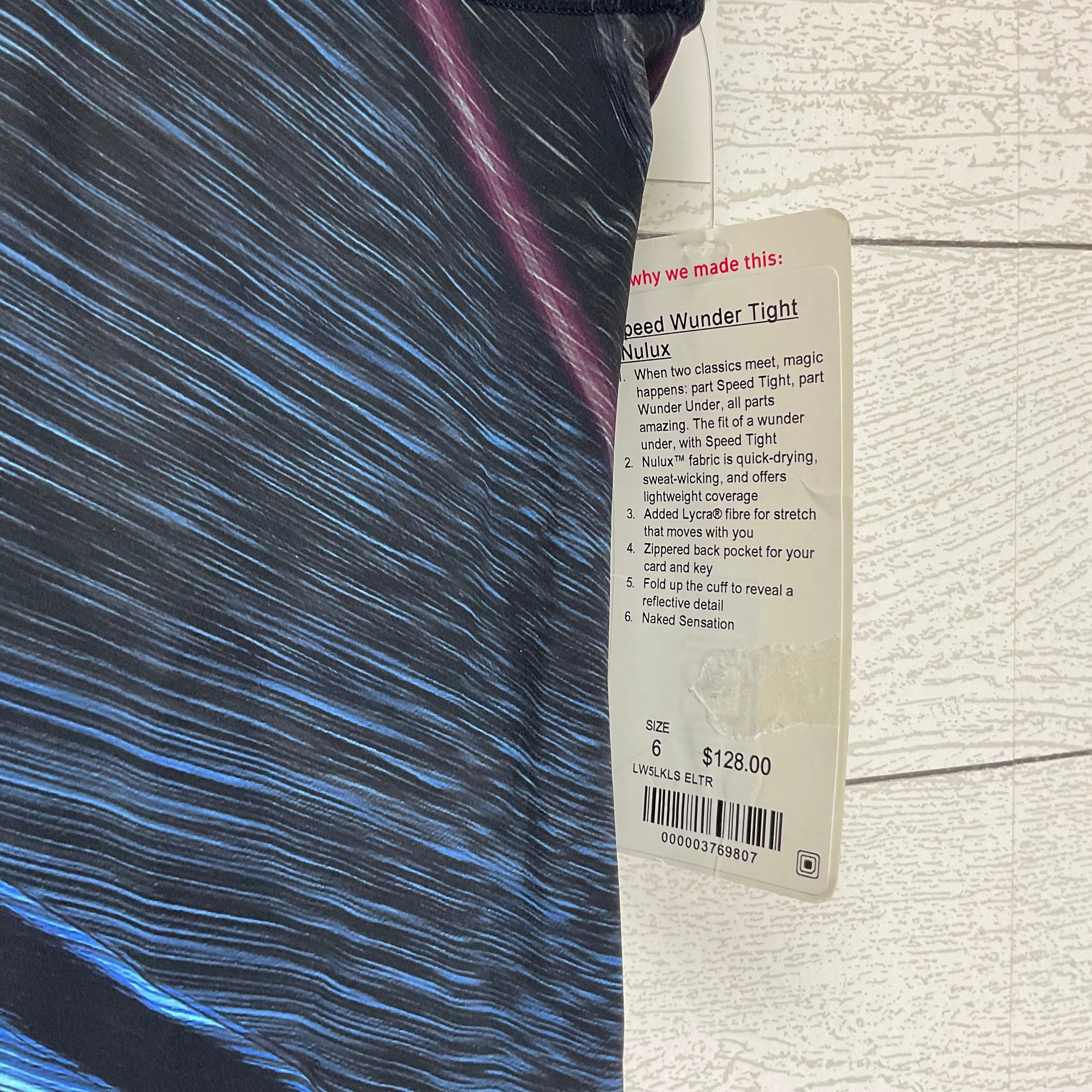 Athletic Leggings By Lululemon In Blue, Size: 6