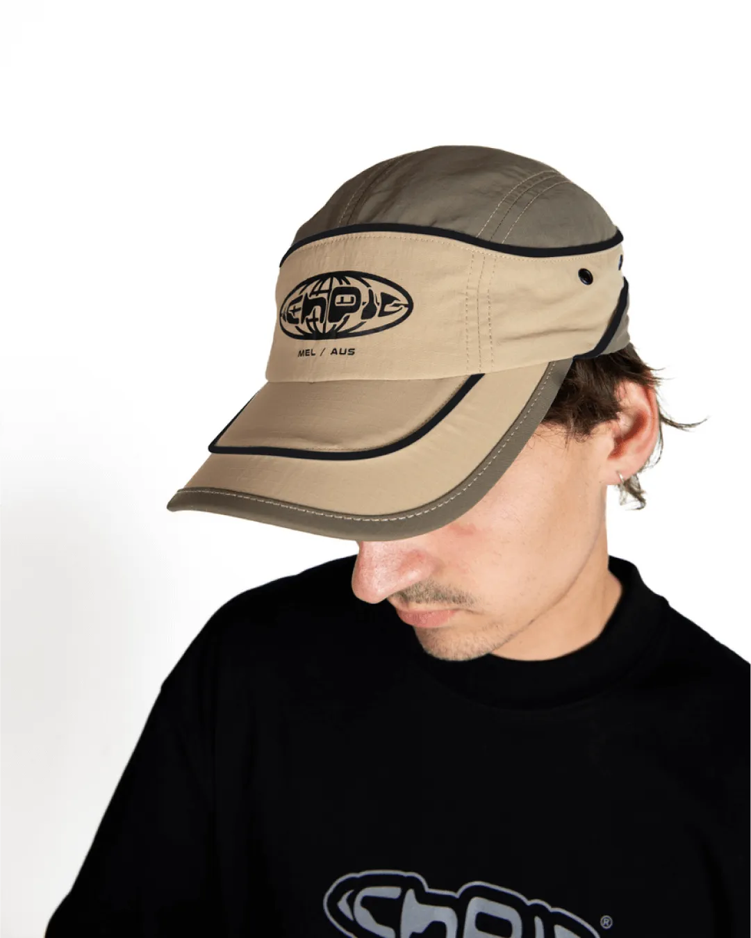 Premium Camel & Mocha Atlas Flowline Panel Cap for Ultimate Style and Comfort