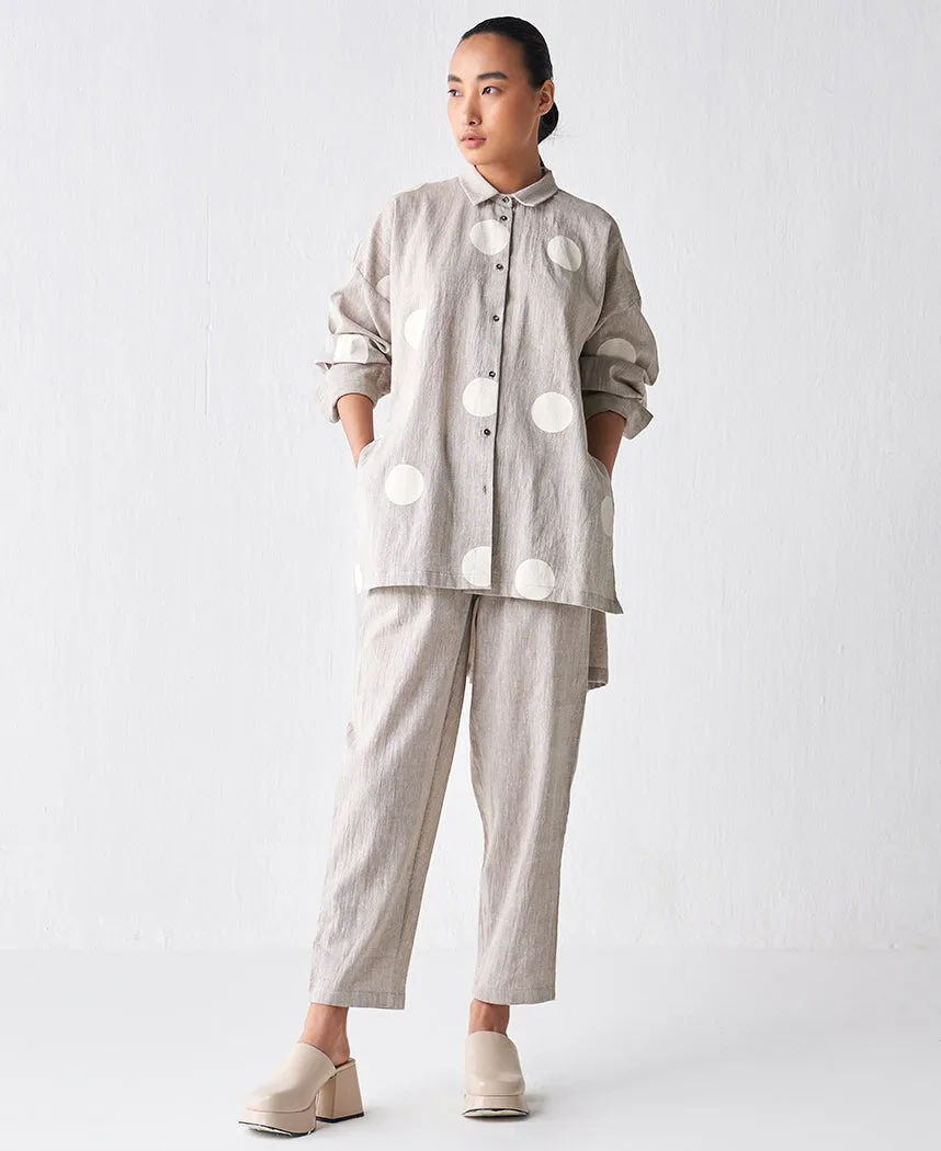 Back Pleat Shirt Set
