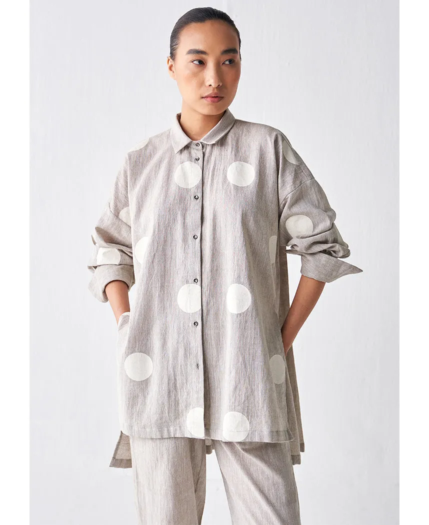 Back Pleat Shirt Set