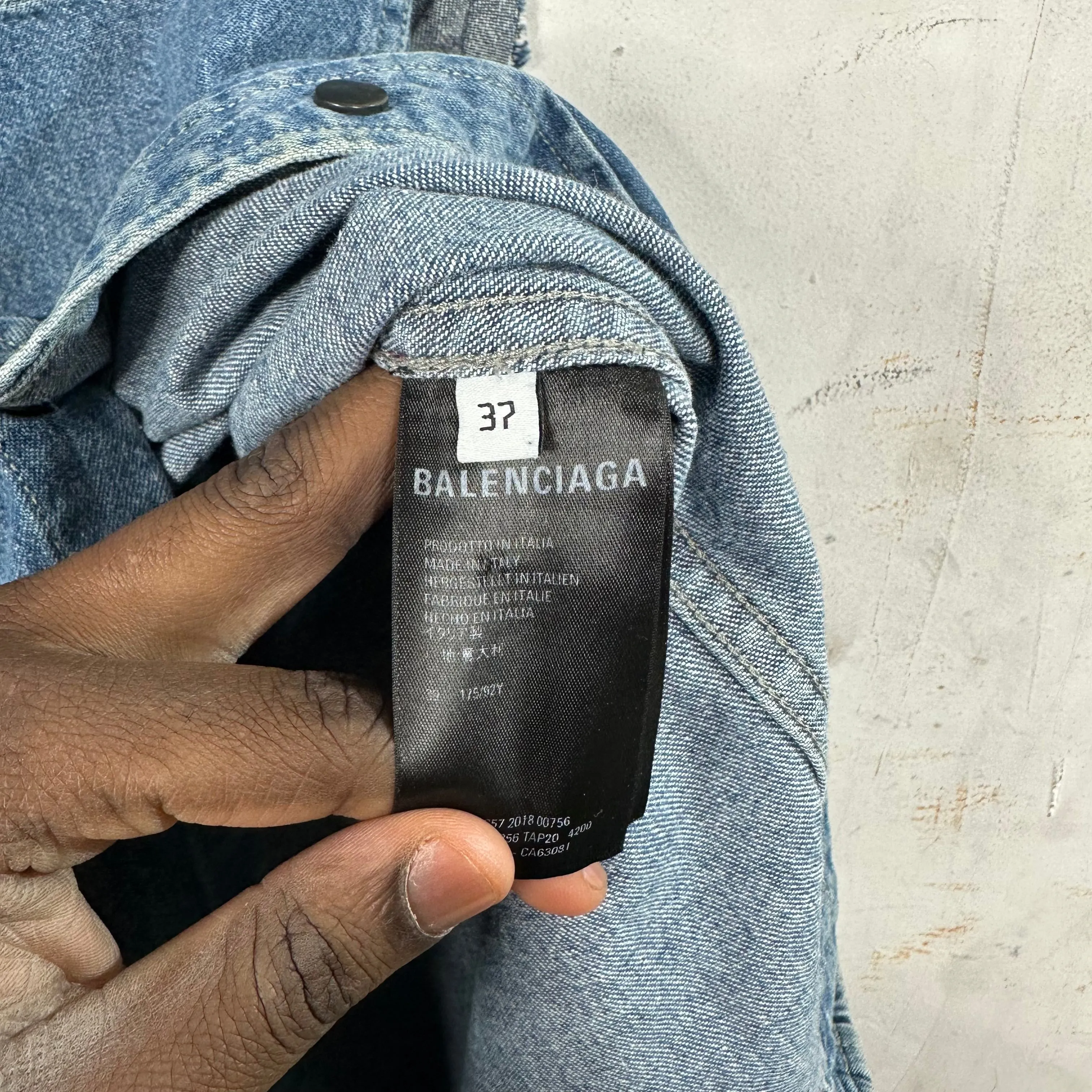 Balenciaga Denim Vest Shirt
