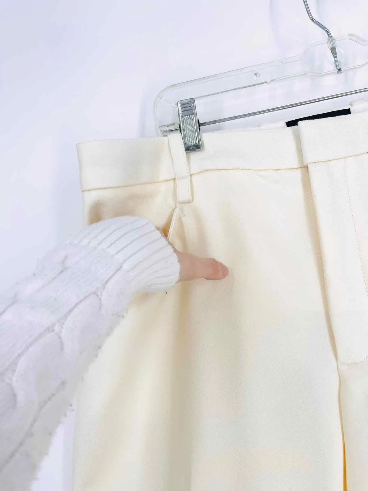 Banana Republic Size 12 Cream Solid NEW Pants Pants