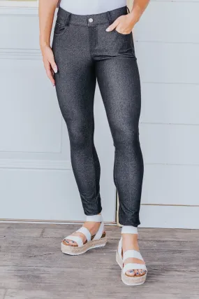 Be My Plus One Classic Skinny Jeggings in Black