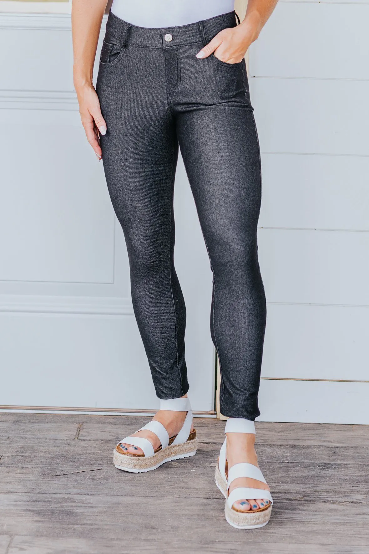 Be My Plus One Classic Skinny Jeggings in Black