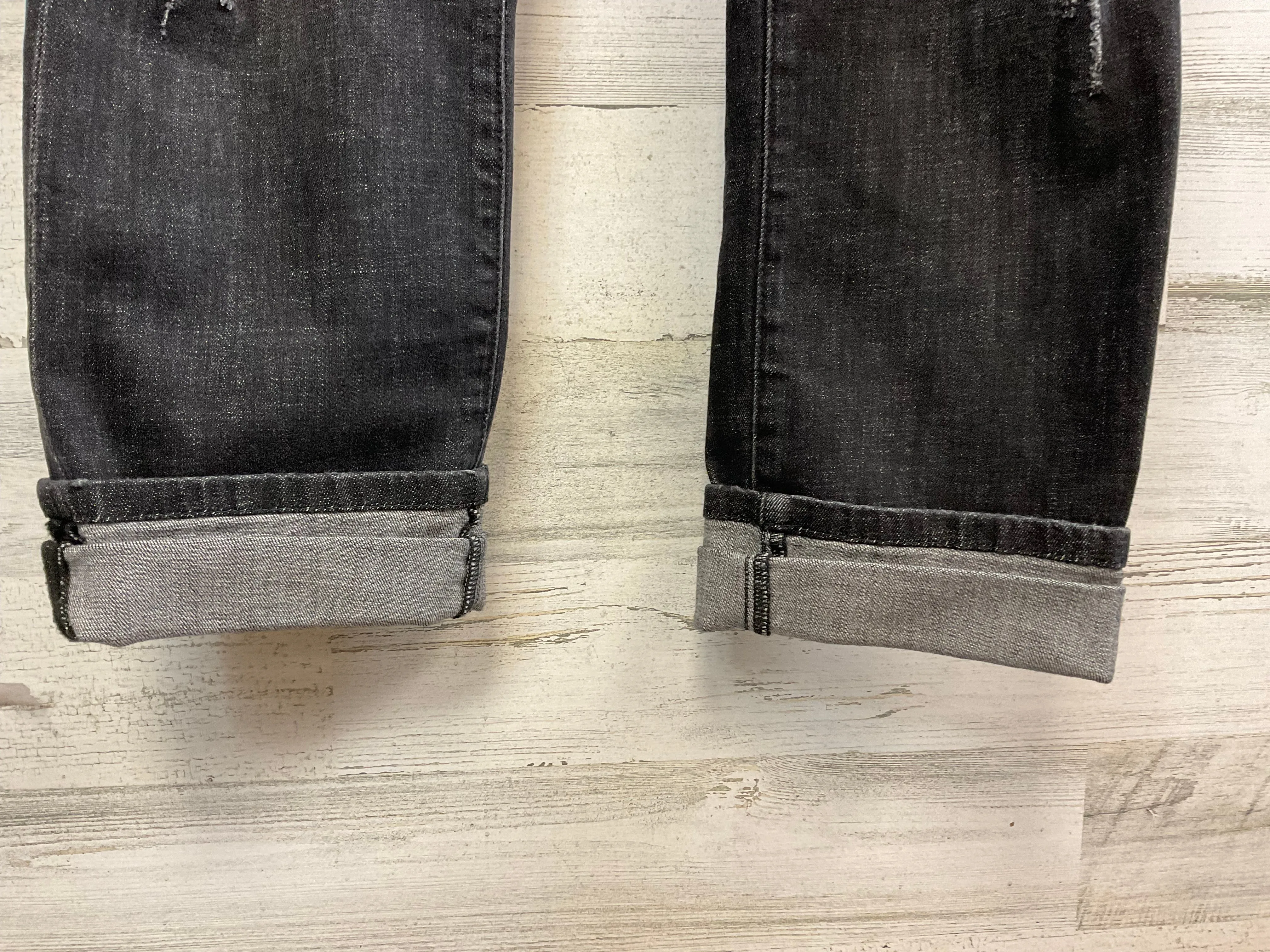Black Denim Jeans Boyfriend Cabi, Size 8