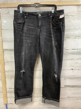 Black Denim Jeans Boyfriend Cabi, Size 8