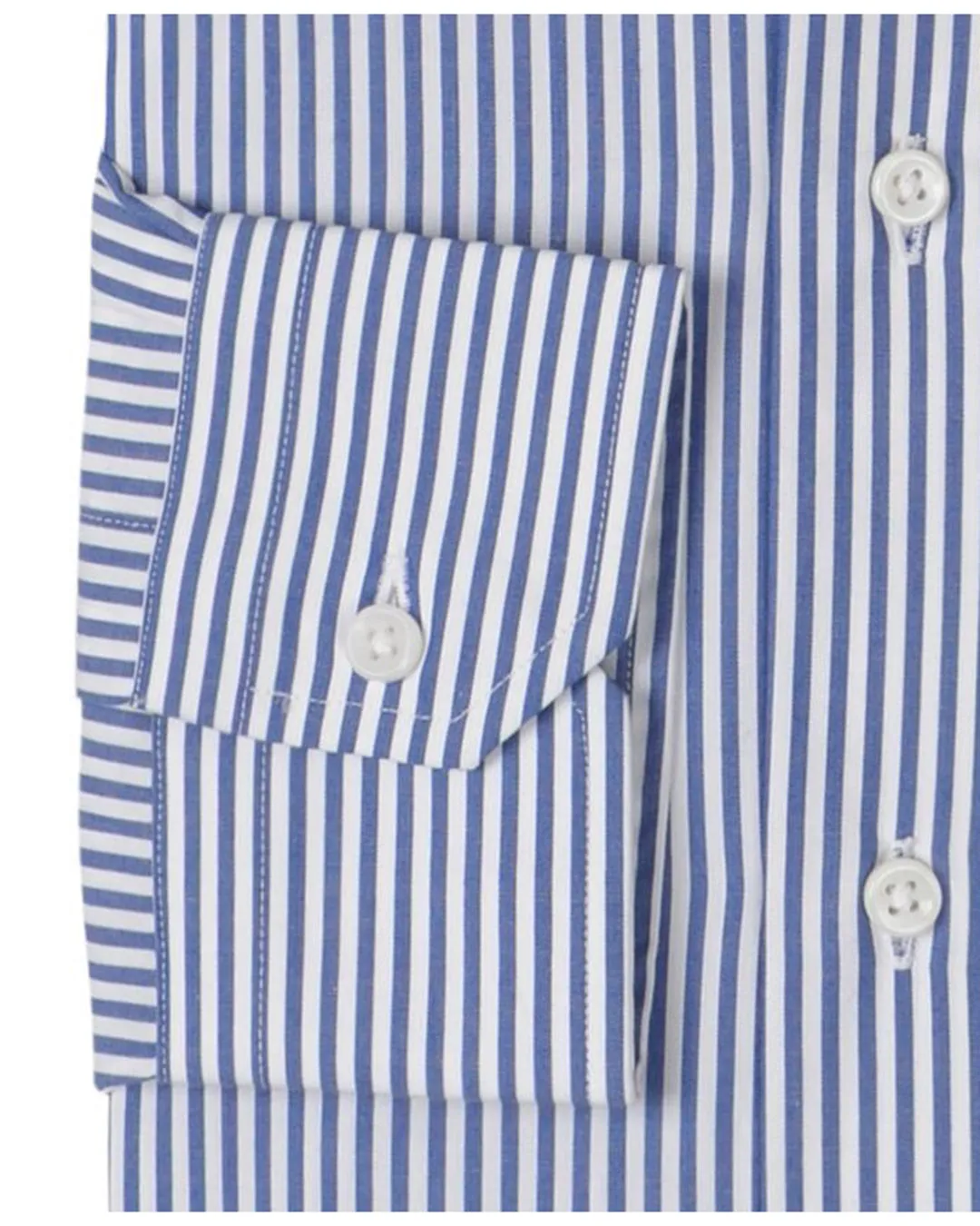 Blue on White Pencil Stripes