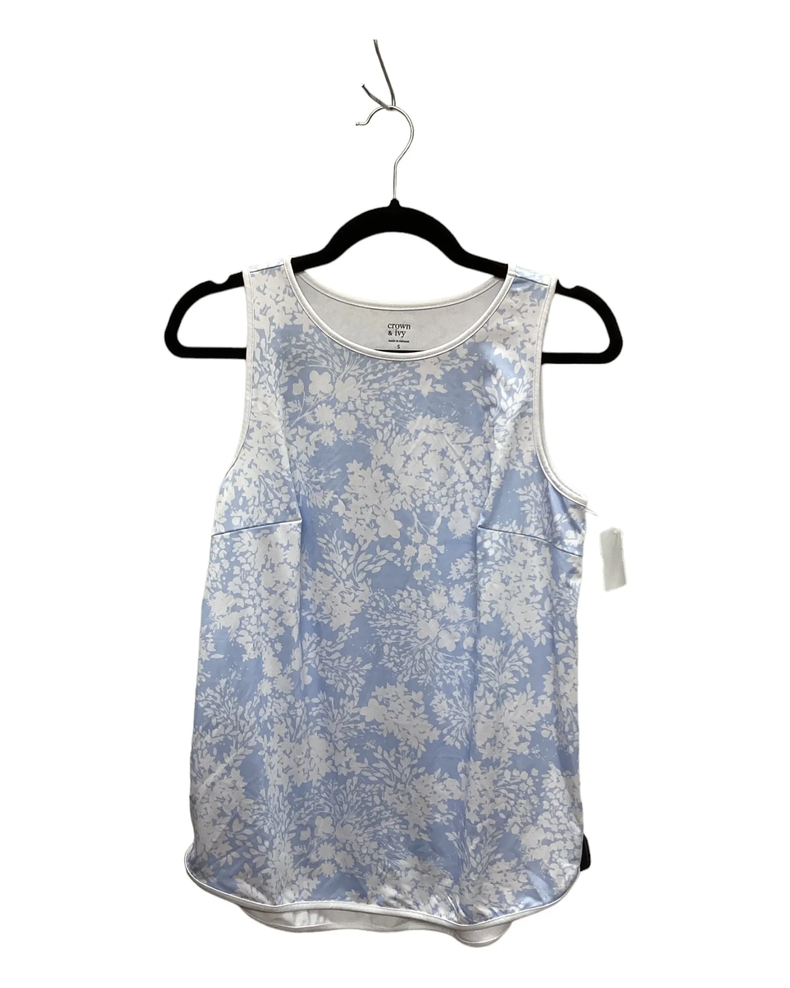 Blue Top Sleeveless Crown And Ivy, Size S
