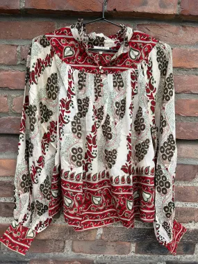 Boho Blouse Vintage Paisley