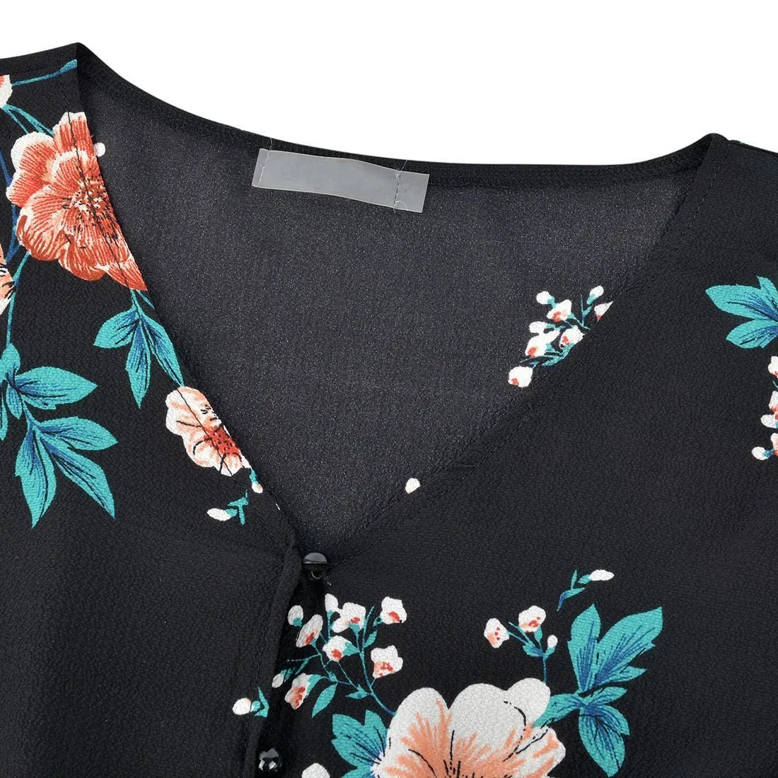 Boho Chic Floral Print High Low Dress