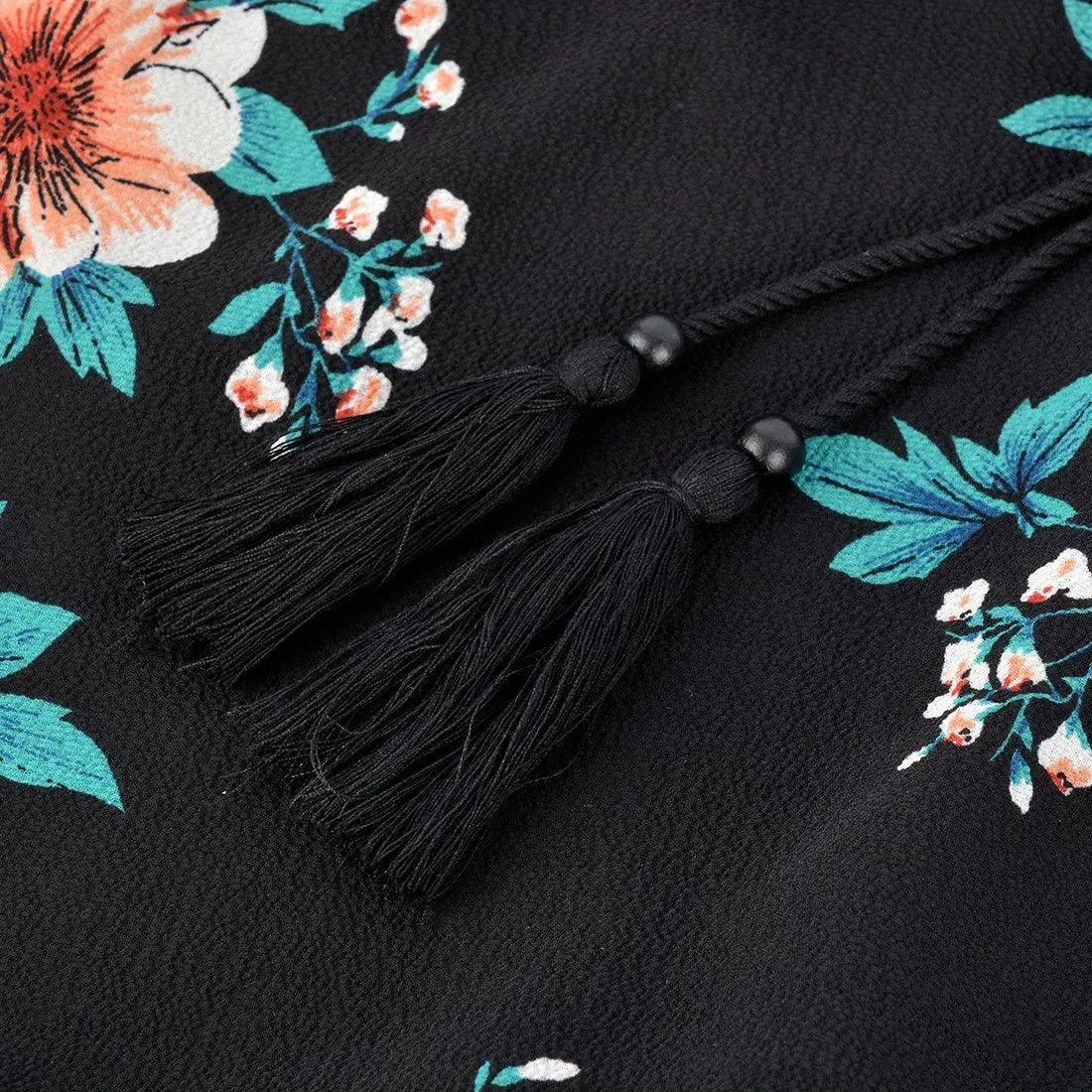 Boho Chic Floral Print High Low Dress