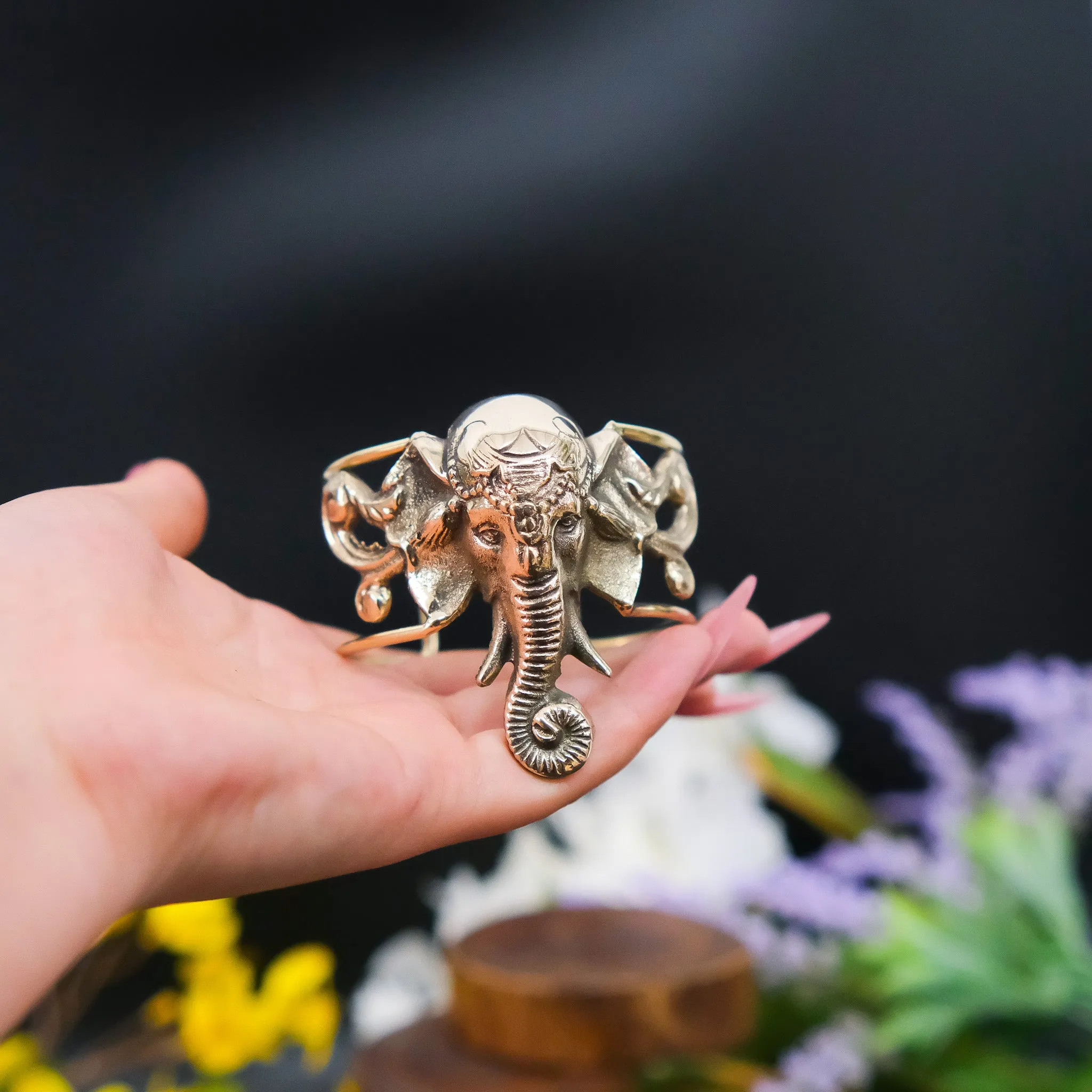 Boho Elephant Metal Bracelet