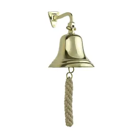 Brass Ships Bell with Lanyard  - 6 inch