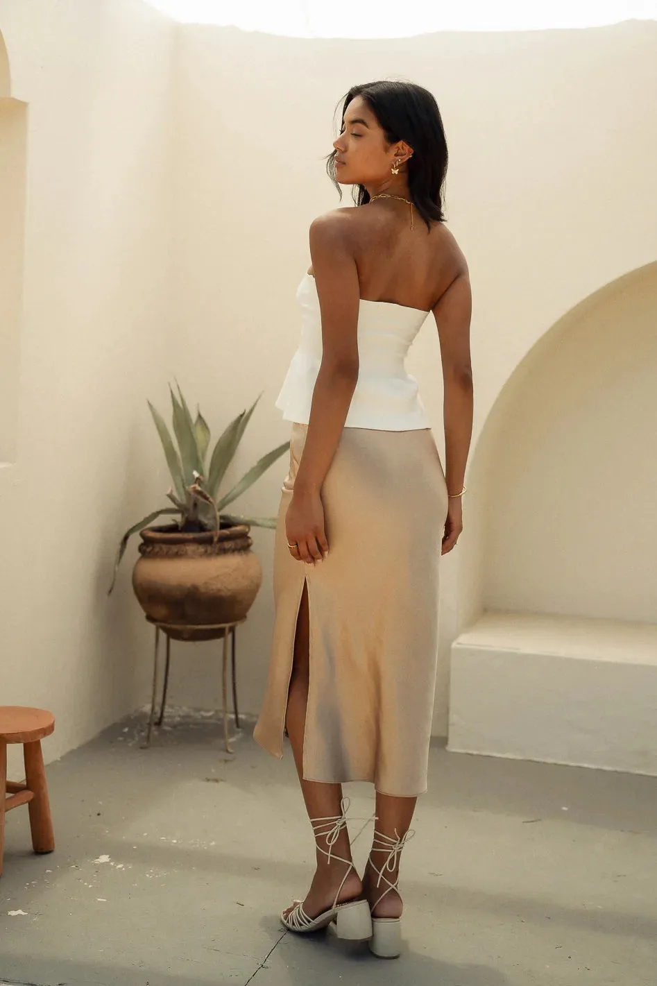 Bridget Peplum Tube Top - FINAL SALE