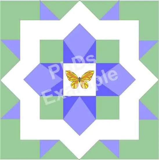 Butterfly with Border Barn Quilt - Wholesale