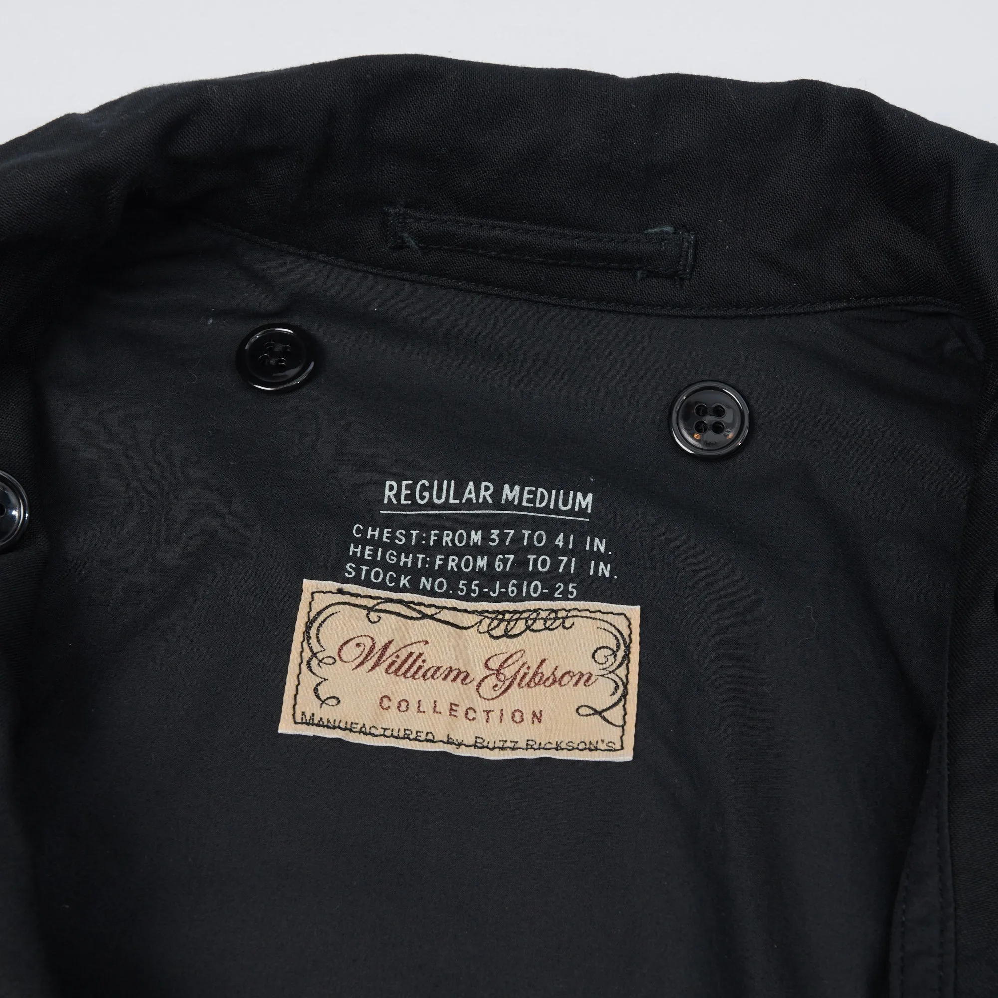 Buzz Rickson's x William Gibson M-51 Field Jacket - Black