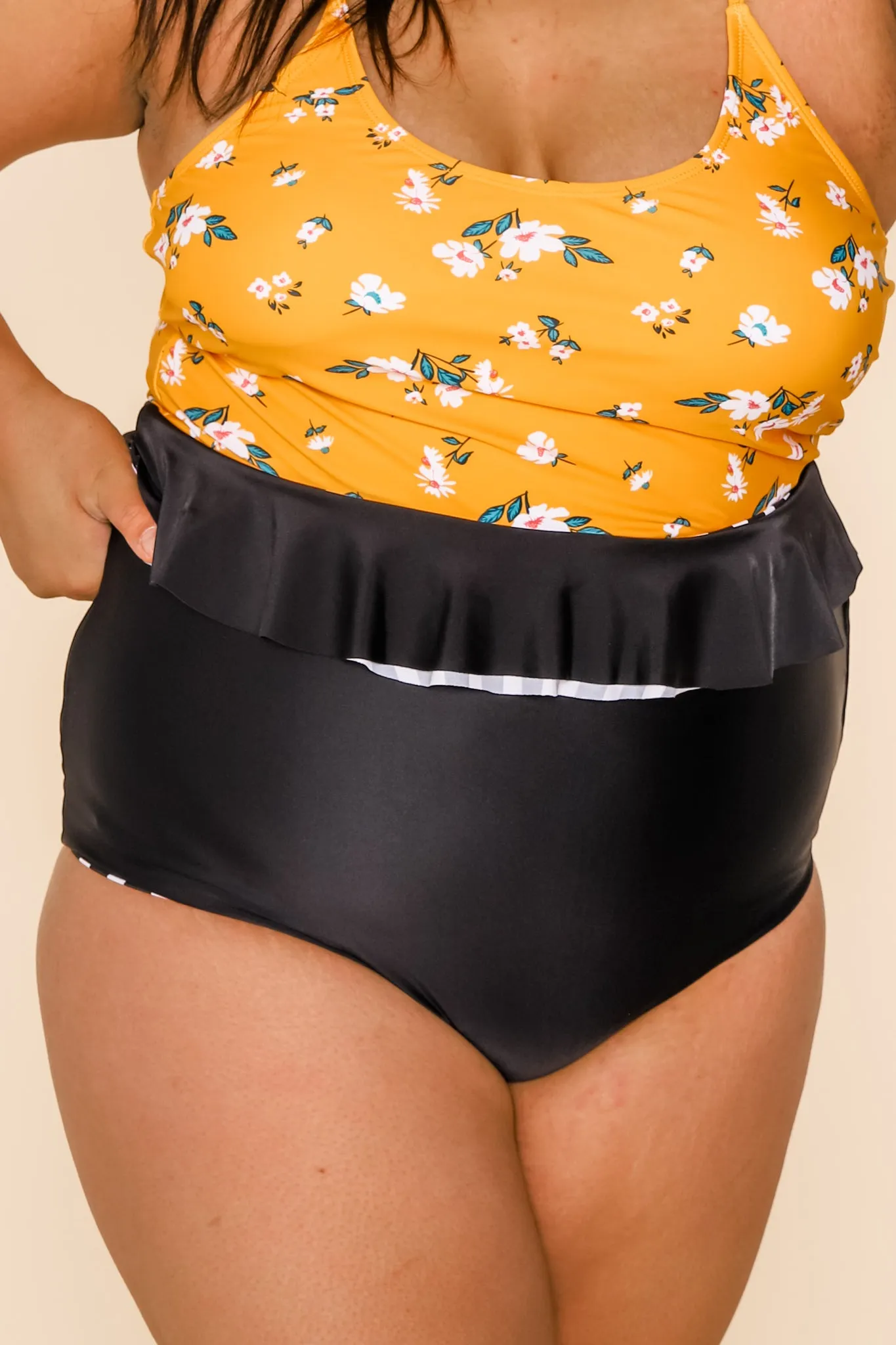 Cabana Reversible Bottoms | Black/Black & White Stripe | Final Sale