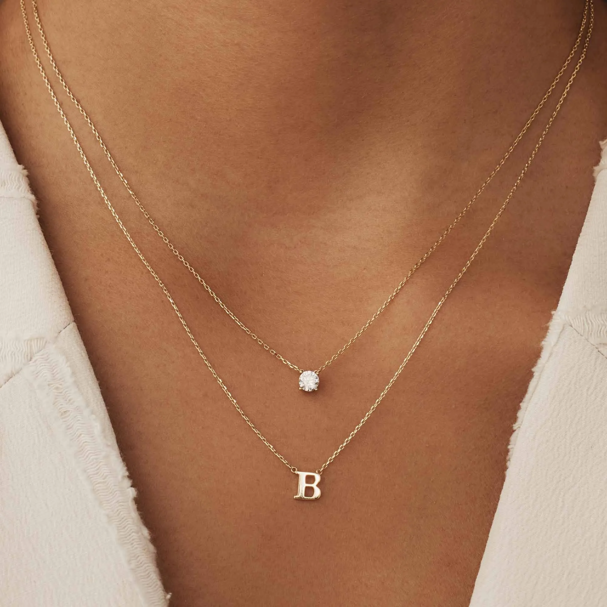 Cadeau d'Isabel 14 karat gold necklace and bracelet gift set