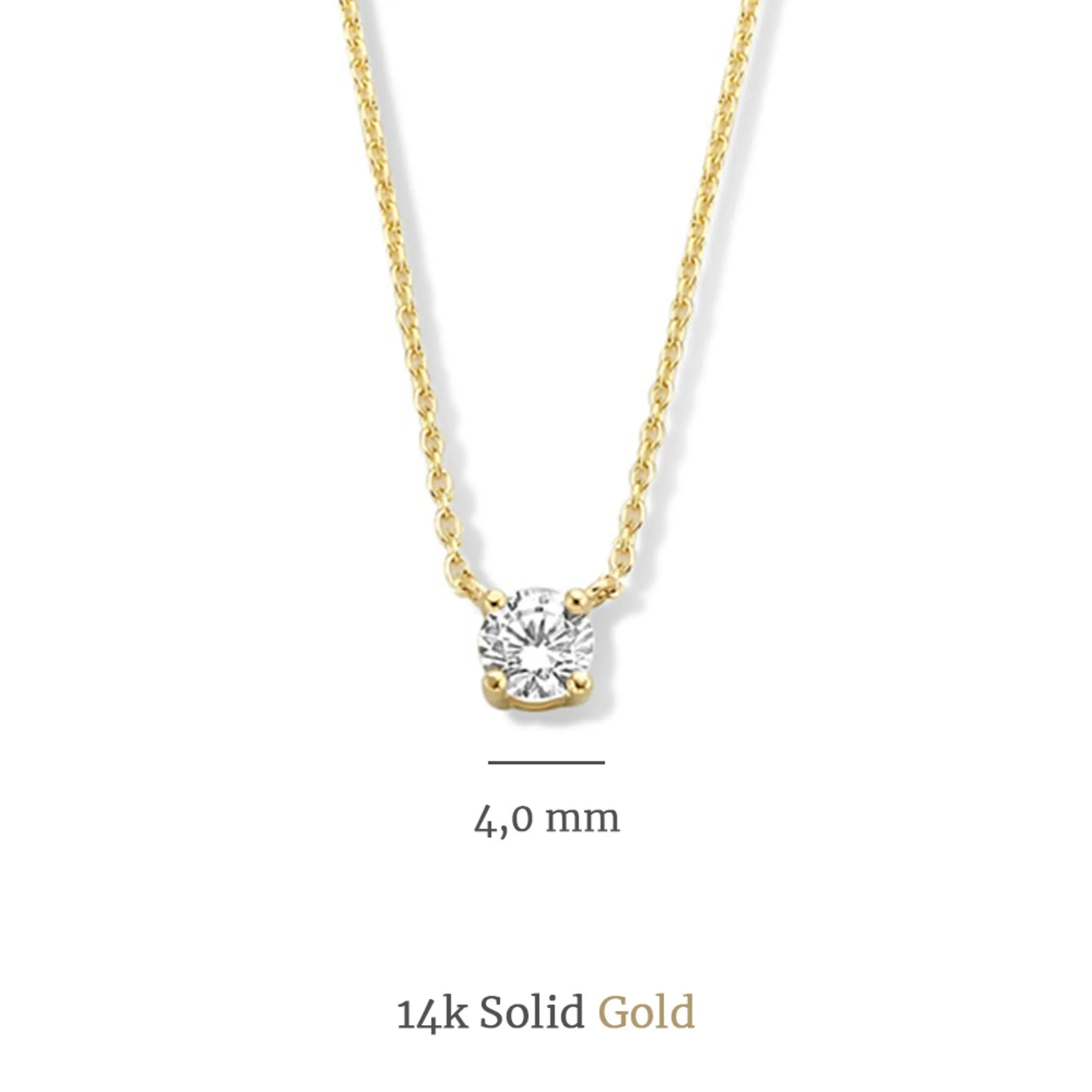 Cadeau d'Isabel 14 karat gold necklace and bracelet gift set