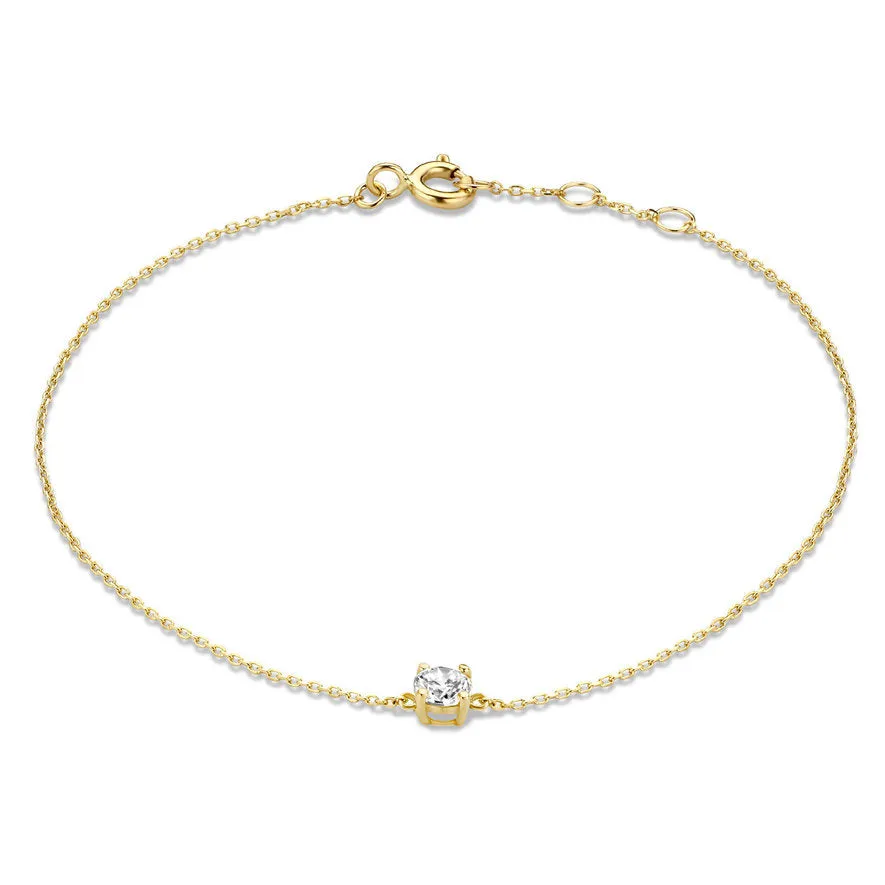 Cadeau d'Isabel 14 karat gold necklace and bracelet gift set