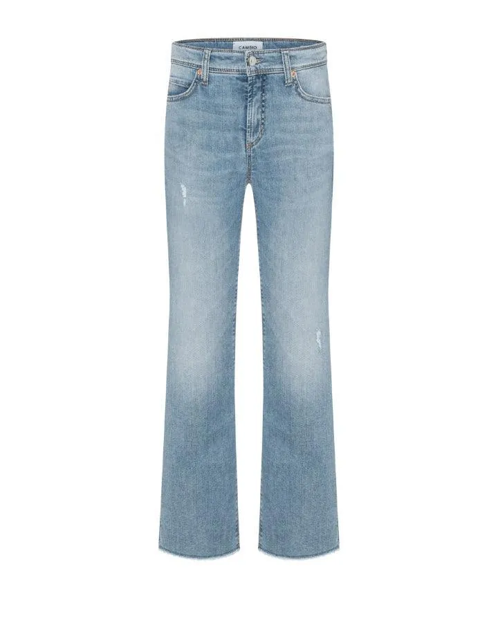 Cambio Paris Easy Kick Raw Hem Ankle Jeans