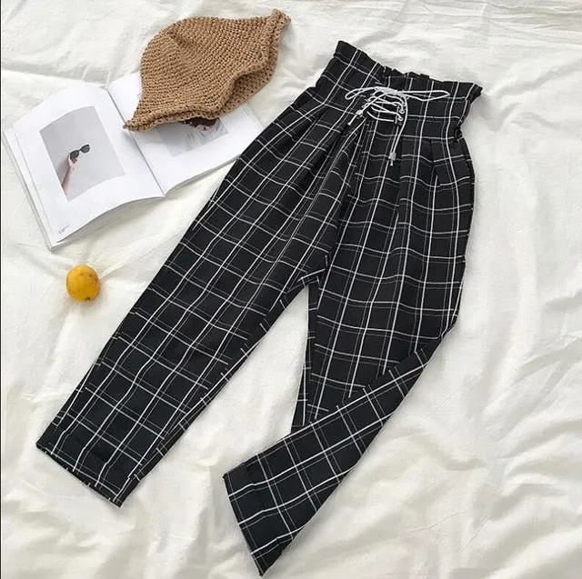 Casual Ankle-Length Loose Vintage Pants