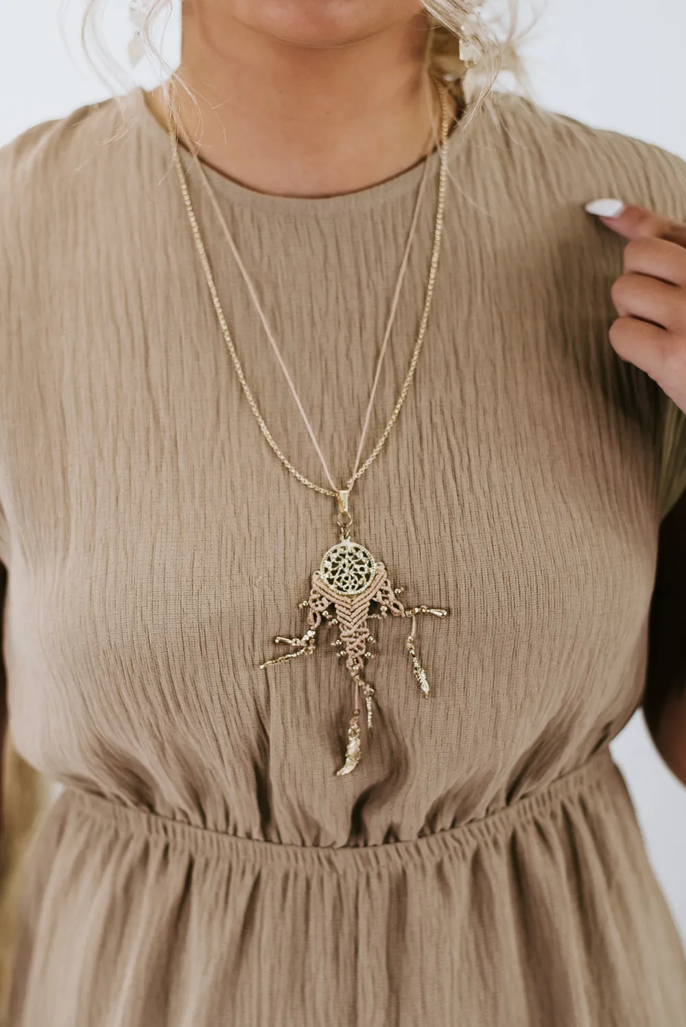 Catching Dreams Necklace, Gold