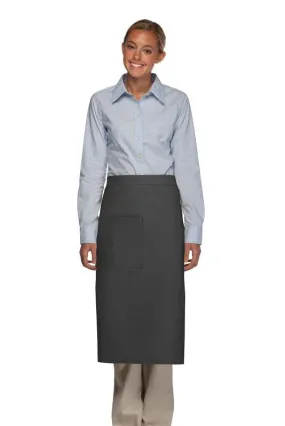 Charcoal Full Bistro Apron (1 Pocket)