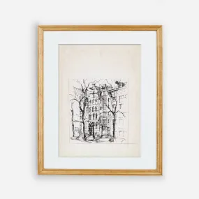 City Sketch Vintage Wall Art