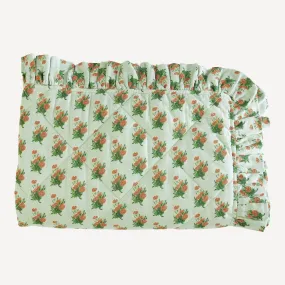 classic ruffle quilt | tiny calendula | organic cotton gauze