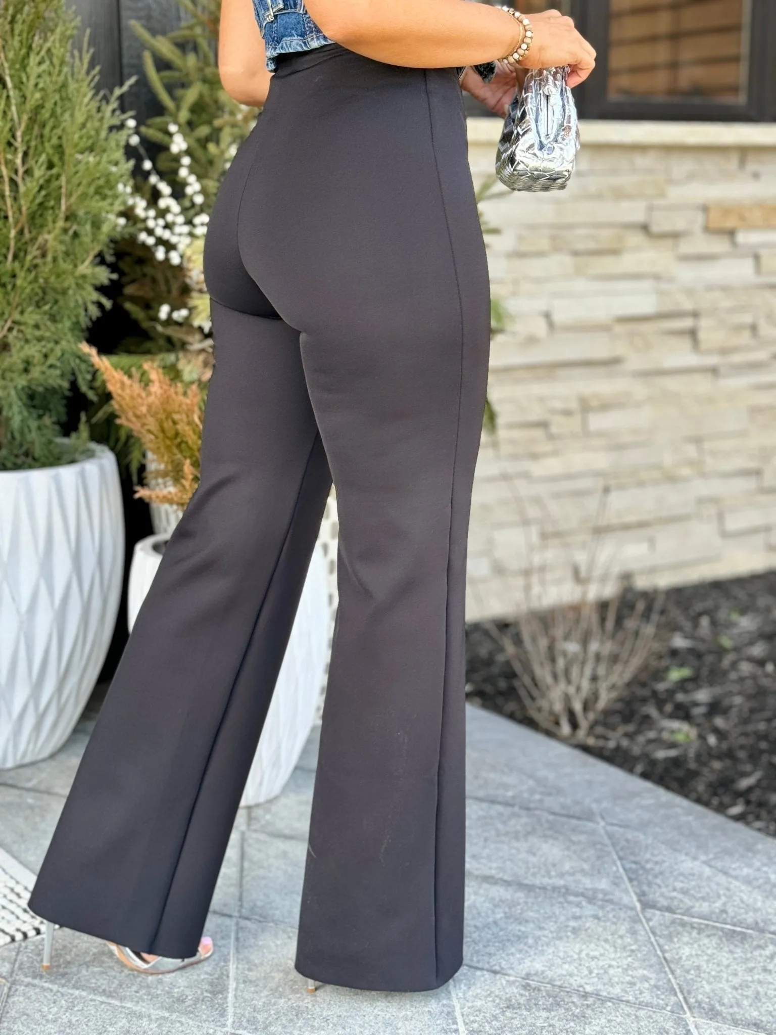 Commando Neoprene Wide Leg Pant (Black)