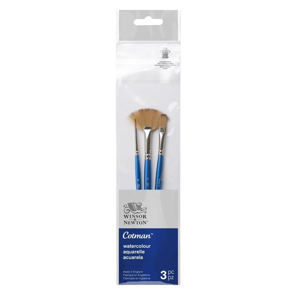 Cotman Brush Short Handle Pack of 3 - Set 3
