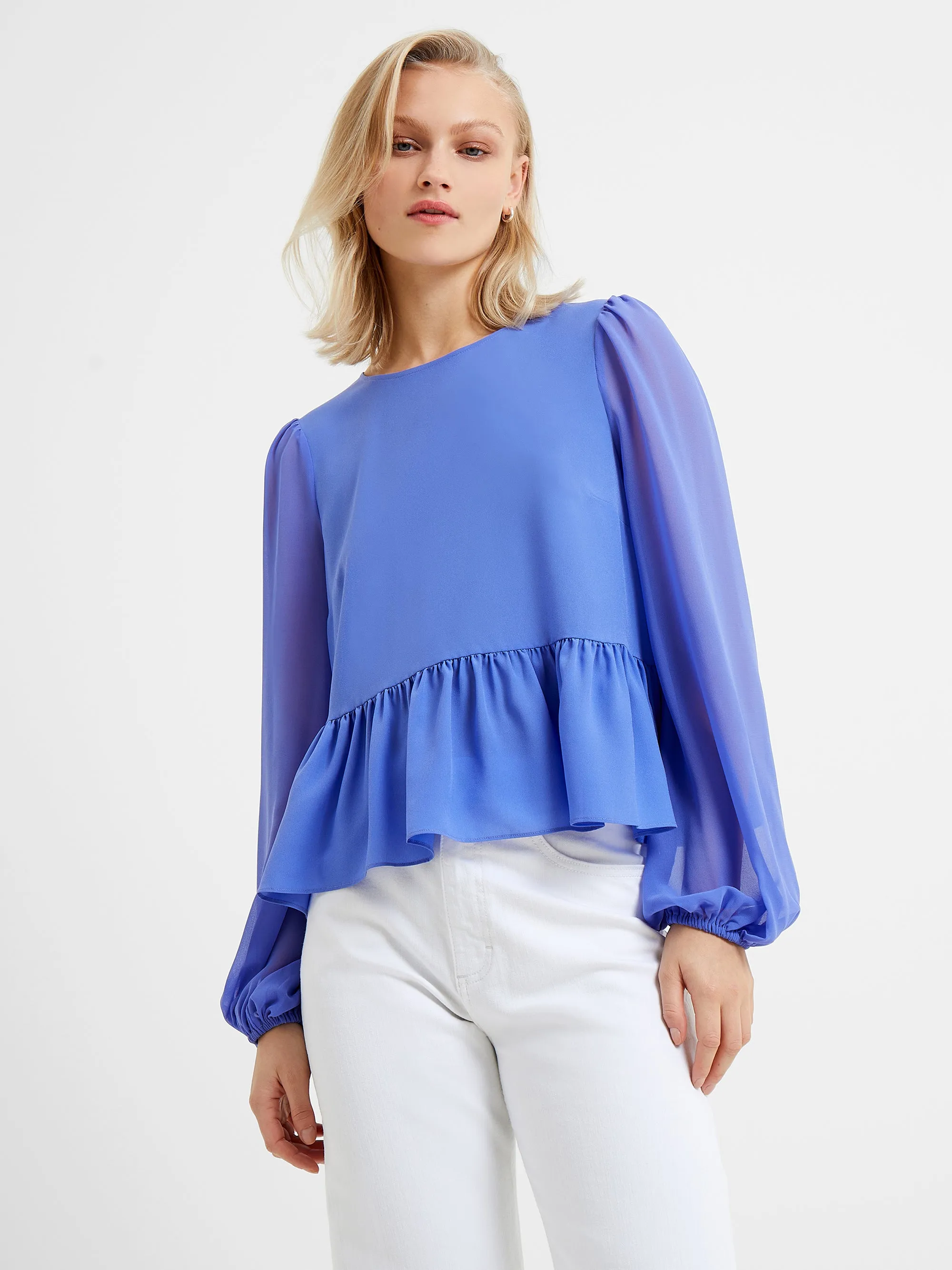 Crepe Light Georgette Peplum Top